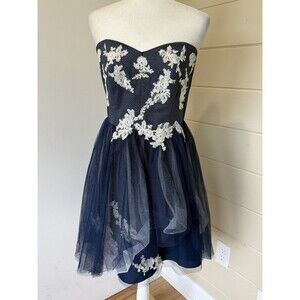 ALFRED ANGELO DISNEY Princess Formal Dress Blue Shimmer Asymmetric Fairy Sz 12